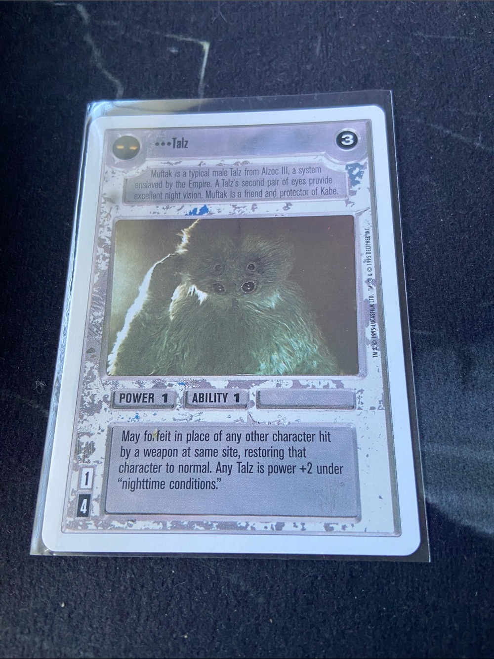 •••Talz 1995 Decipher Star Wars Customizable Card Game (SWCCG)